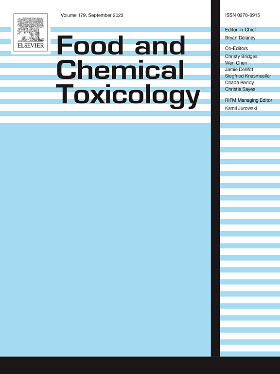 Go to journal home page - Food and Chemical Toxicology
